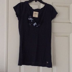 Blue Hollister V-neck shirt